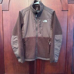 The North Face Women's Denali Fleece Jacket Brown Polartec Sz M Full Zip Outdoor
